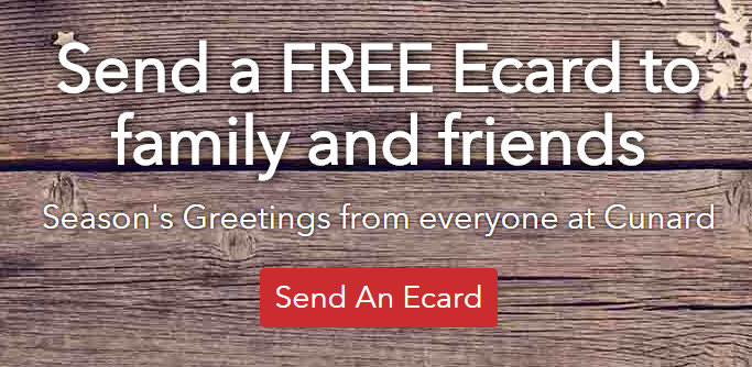 Cunard Ecard Website Home Page